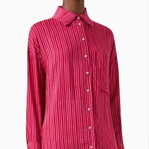 Natalie Martin Jennifer Shirt in Dark Pink-gorgeous!